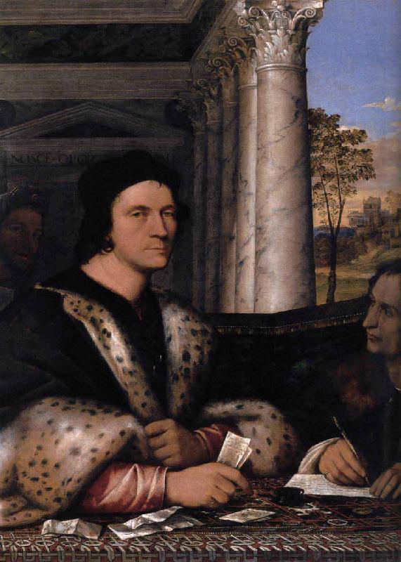 Sebastiano del Piombo Retrato de Ferry Carondelet con sus secretarios Sweden oil painting art